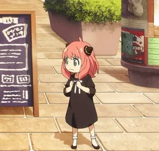 🎟 Anya Forger Spy × Family アニメ, 可愛い, 女の子, SPY×FAMILY, アーニャ・フォージャー, 漫画 telegram sticker