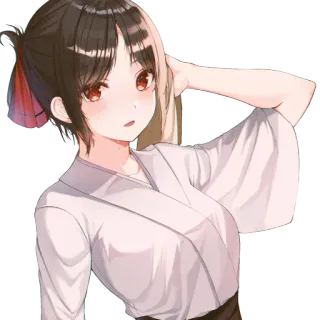 🌈 Animé, Fille, Dessin animé, Personnage, Illustration, Art telegram sticker