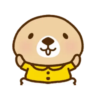🐧 クマ, かわいい, 漫画, 動物, ステッカー telegram sticker