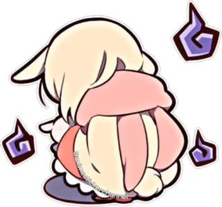 😭 @animestickerchannel Cartoon, Figur, Süß, Kawaii, Sticker, Anime telegram sticker