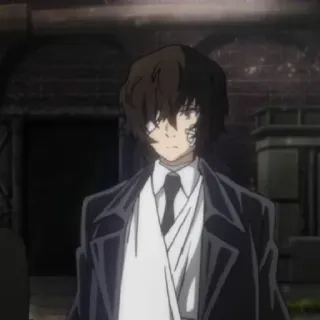 🥀 Dazai Osamu Bungo Stray Dogs anime, bandages, dazai, bungo stray dogs, osamu dazai telegram sticker