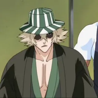 🧩 Kisuke Urahara Bleach Anime, Bleach, Kisuke Urahara, Charakter, Hut telegram sticker