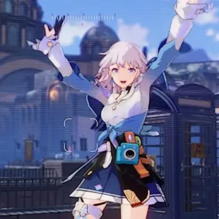💌 Garota anime, Video game, Câmera, Fofo, Feliz whatsapp sticker