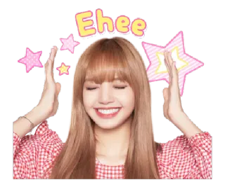 🙈 Lisa Ehee kpop, blackpink, lisa, cantante, idol, sonrisa telegram sticker