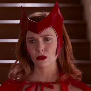 🤨 Wanda Maximoff WandaVision Ванда, Алая Ведьма, Marvel, ВандаВижн, Супергерой, Элизабет Олсен whatsapp sticker