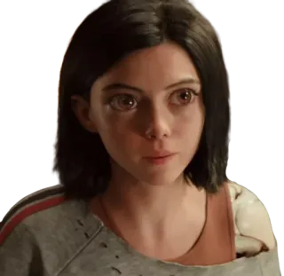 😯 Alita Alita: Battle Angel Alita, Battle Angel, Filme, Ficção Científica, Ciborgue, Mangá, Anime whatsapp sticker