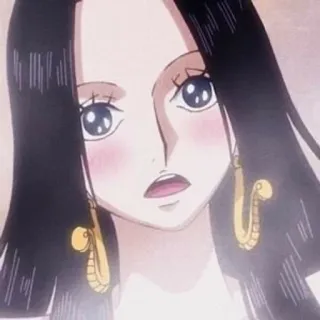 🥂 Boa Hancock One Piece 애니메이션, 원피스, 보아 행콕, 여성, 캐릭터, 팬아트 telegram sticker