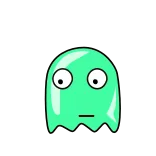 😒 geist, cartoon, aufkleber, figur, niedlich telegram sticker