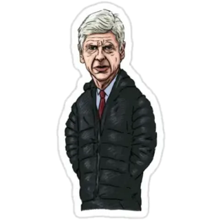 💯 Arsene Wenger soccer, manager, football, arsene wenger, coach, sports telegram sticker