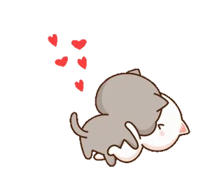 😘 gato, amor, corazón, lindo, kawaii, animales telegram sticker