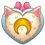 💖 animal, gato, corazón, luna, lindo, pegatina, dibujos animados whatsapp sticker