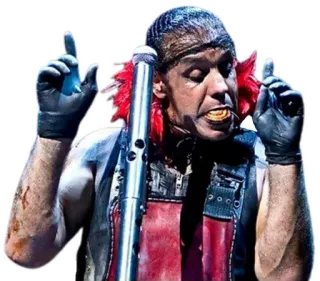 ☝️ Till Lindemann Rammstein, cantante, música, alemán whatsapp sticker