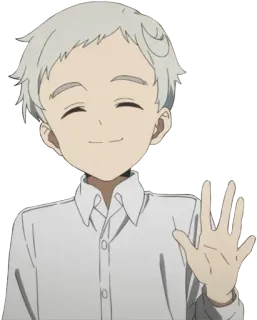 😄 Norman The Promised Neverland Anime, Junge, Cartoon, Norman, The Promised Neverland whatsapp sticker