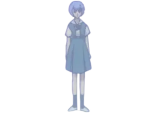 😐 Rei Ayanami Neon Genesis Evangelion Anime, Personagem, Rei Ayanami, Garota whatsapp sticker