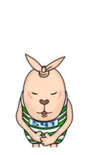 😞 SHIT животное, кролик, мультфильм, оскорбительный, сленг telegram sticker