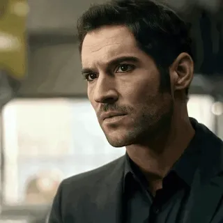 😐 Lucifer Morningstar Lucifer Lucifer, Tom Ellis, Nhân vật, Phim truyền hình telegram sticker