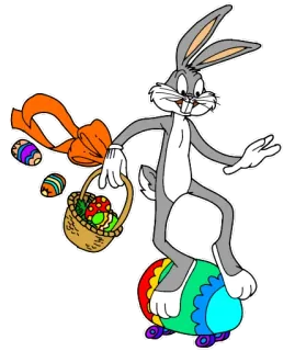 🥚 Bugs Bunny dibujos animados, conejo, pascua, huevos, vacaciones, looney tunes telegram sticker
