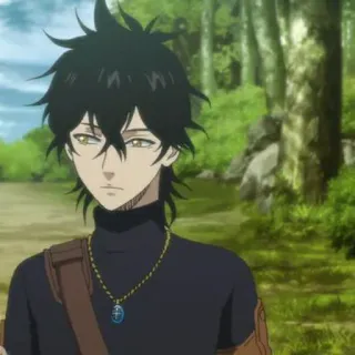 💛 Yuno Black Clover Anime, Black Clover, Yuno, Personagem, Mangá telegram sticker