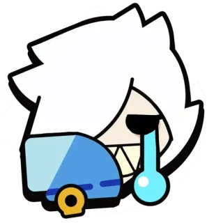 🎭 Brawl Stars - Colette Brawl Stars videogioco, colette, brawl stars, triste, piangere, emoticon telegram sticker