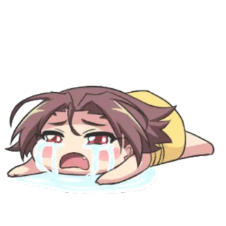 😭 crying, sad, anime, manga, tears, emotion, cartoon telegram sticker