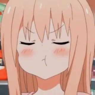 🥤 Animé, Dessin animé, Mignon, Visage, Rougir, Expression telegram sticker