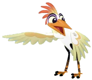😃 Ono The Lion Guard oiseau, dessin animé, animal, série télé, le roi lion, la garde du roi lion telegram sticker