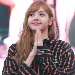 🙏 Lisa kpop, นักร้อง, ผู้หญิง, คนดัง, แฟชั่น, คน, สไตล์, ลิซ่า, แบล็กพิงก์ telegram sticker