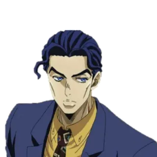 😒 Kira Yoshikage JoJo's Bizarre Adventure Anime, JoJo, Kira, Yoshikage, Cattivo, Personaggio telegram sticker