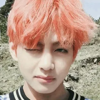 😉 V K-Pop, Idol, Coreano, Celebrità, Cantante, Persona, Uomo telegram sticker