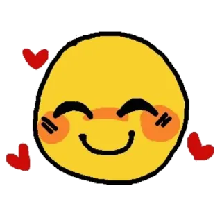 🥰 Emoji, Smiley, Feliz, Fofo, Amor, Corações telegram sticker