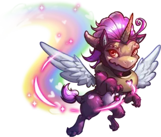 🍒 unicorno, fantasy, animale, unicorno alato, carino, magia, arcobaleno, pony telegram sticker