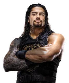 😐 Roman Reigns рестлер, профессиональный реслинг, спортивное развлечение, WWE, атлет whatsapp sticker