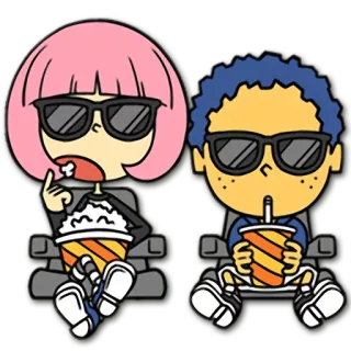 🍟 movie, cinema, popcorn, children, cartoon telegram sticker