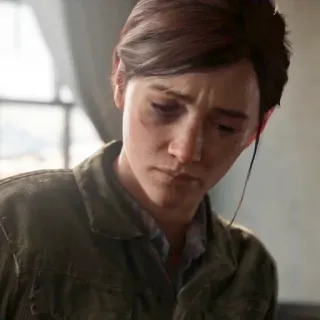 🪶 Ellie The Last of Us Part II Элли Уильямс, The Last of Us, Видеоигра, Синяки, Сильная девушка telegram sticker