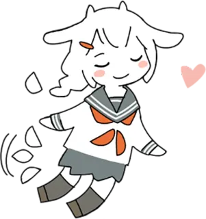 Goat Girl by SR telegram stickers
