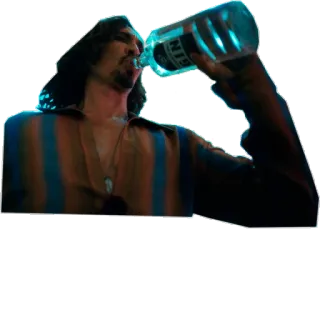 🍾 アルコール, 飲酒, ボトル, 男 telegram sticker