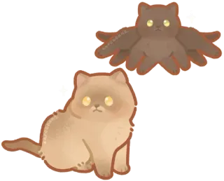 🐾 猫, 子猫, 可愛い, 動物, ペット, イラスト telegram sticker