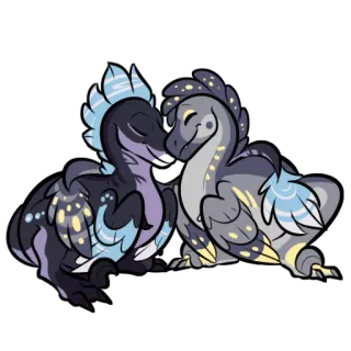 💞 dinosaurs, cute, animals, cartoon, stickers, cartoon animals, prehistoric creatures whatsapp sticker