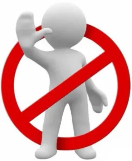✋ stop, no, prohibited, ban, circle, stick figure telegram sticker