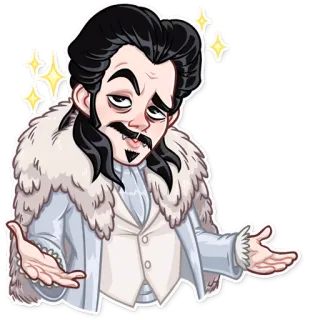 😏 sticker, cartoon, figur, mann, illustration telegram sticker