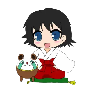 😃 chibi, anime, character, cute, kawaii telegram sticker