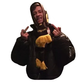 🖕 Сохрани środkowy palec, obraźliwe, niegrzeczne, obraźliwe, gest, młodzież, szalik telegram sticker