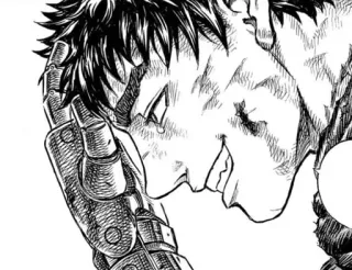 🖤 Guts Berserk anime, manga, crying, berserk, guts, struggle whatsapp sticker
