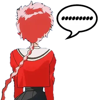 💬 .......... Anime, Mangá, Personagem, Balão de fala telegram sticker