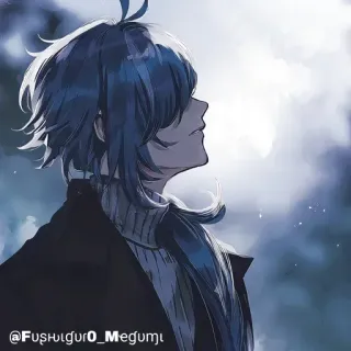 💠 @Fushiguro_Megumi anime, manga, art, illustration, character, digital art whatsapp sticker