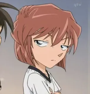 😒 Ayumi Yoshida Detective Conan Ayumi Yoshida, Detektyw Conan, Anime, Manga, Postać z kreskówki, Dziewczyna telegram sticker