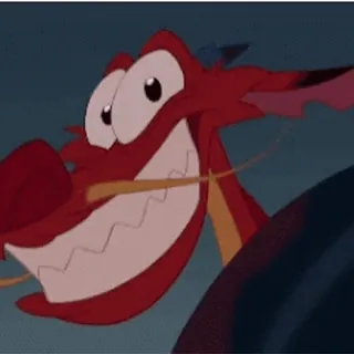 😎 Mushu Mulan mushu, mulan, disney, dragon, cartoon, funny, movie whatsapp sticker