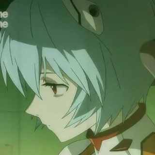 📓 Rei Ayanami Neon Genesis Evangelion Anime, Roboter, Mädchen, Rei Ayanami, Evangelion whatsapp sticker