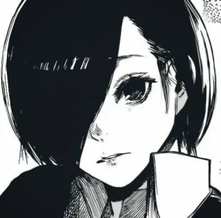 🍙 Touka Kirishima Tokyo Ghoul anime, manga, tokyo ghoul, touka kirishima, female, character telegram sticker