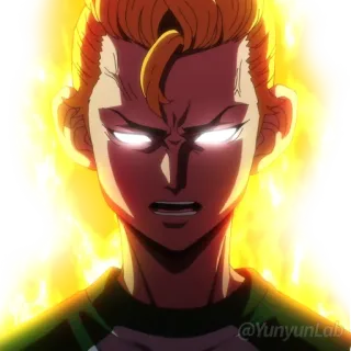 🔥 @Yunyum Lab Animé, Lumineux, Personnage, Illustration whatsapp sticker